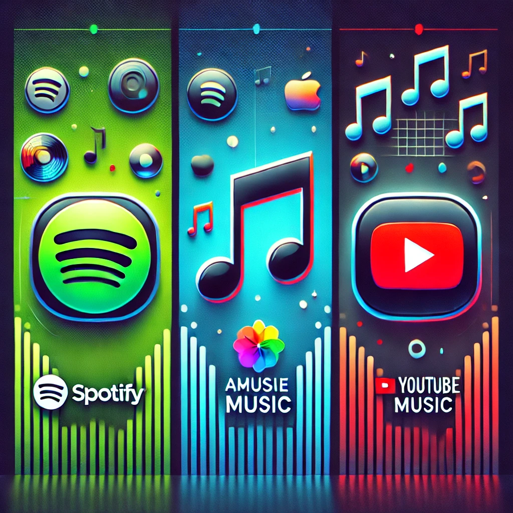 음악 스트리밍 서비스 완벽 비교: Spotify, Apple Music, YouTube Music 선택 가이드